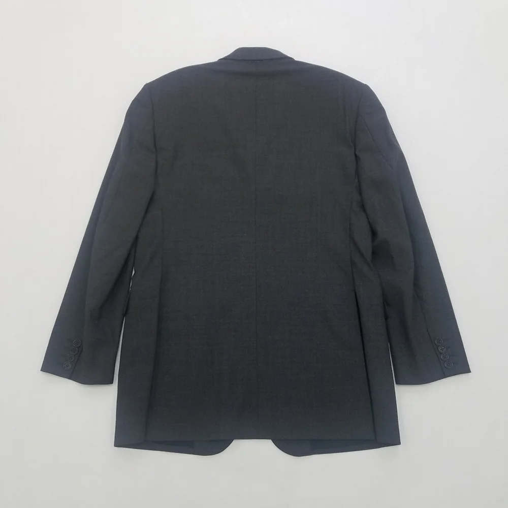 Barneys New York Three Button Wool Blend Blazer